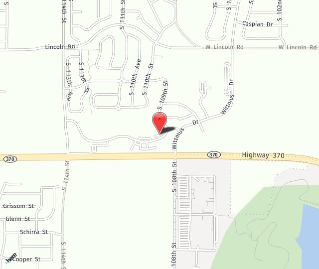 Location Map: 10914 Cumberland Drive Papillion, NE 68046-3896
